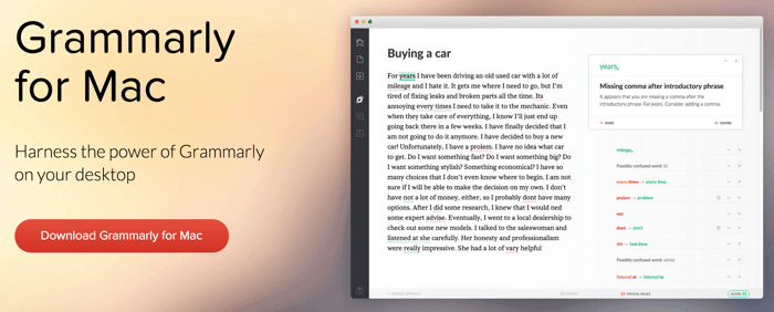 grammarly for mac ms word word